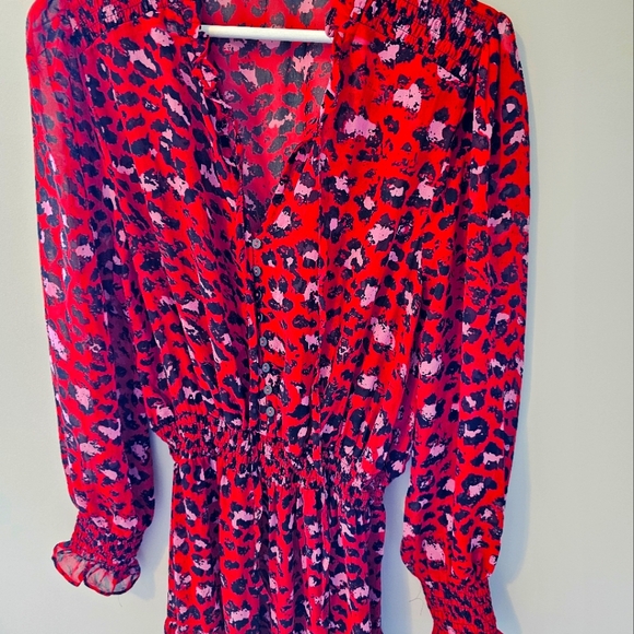 Red print max dress - Picture 3 of 3